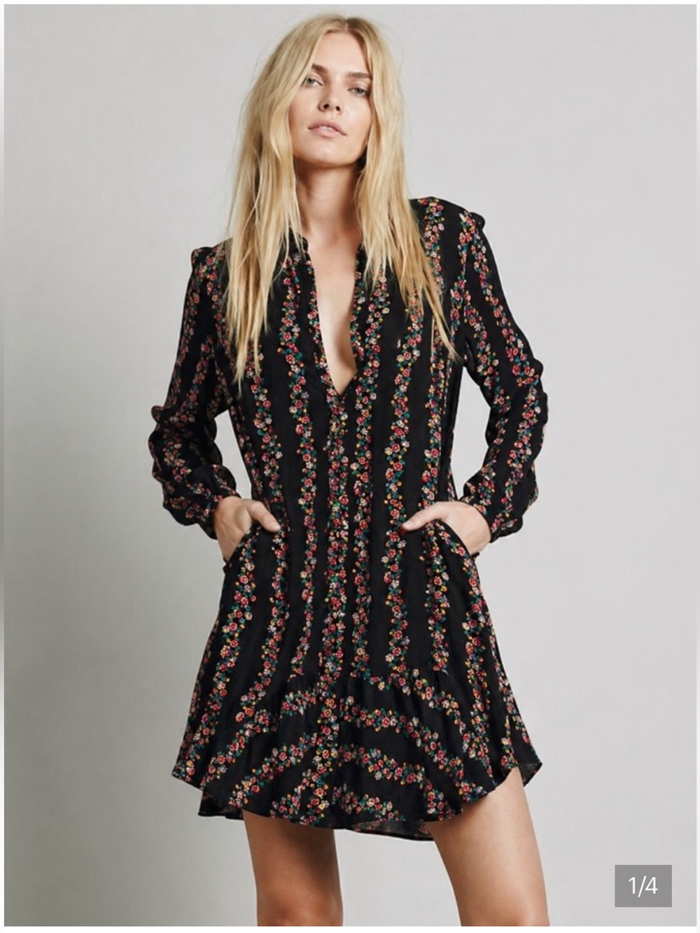 FREE PEOPLE SHIRT DRESS